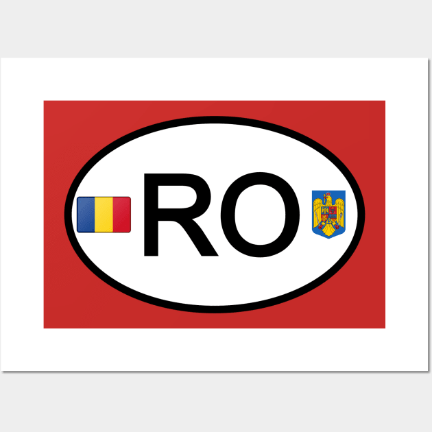 Romania car country code Wall Art by Travellers